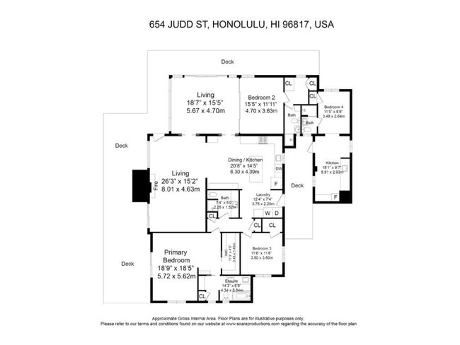 654 - 654 N Judd St, Condo with 4 bedrooms, 4 bathrooms and 2 parking in Honolulu HI | Image 25