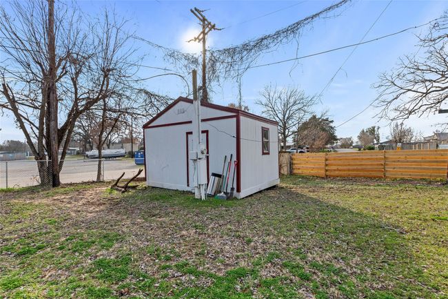 One of 2 storage sheds. This shed with electric and work bench. | Image 23