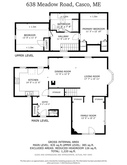 638 Meadow Rd, Casco, ME, 04015-3311 | Card Image