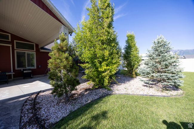 View of green lawn with a patio area | Image 87