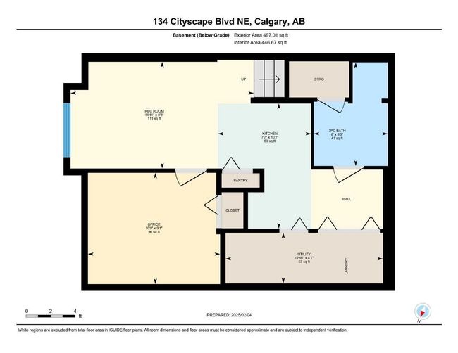 134 Cityscape Blvd Ne, Townhouse with 4 bedrooms, 4 bathrooms and 2 parking in Calgary AB | Image 48
