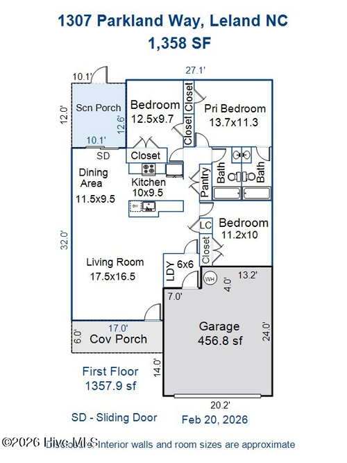 1307 Parkland Way, Leland, NC, 28451-9251 | Card Image