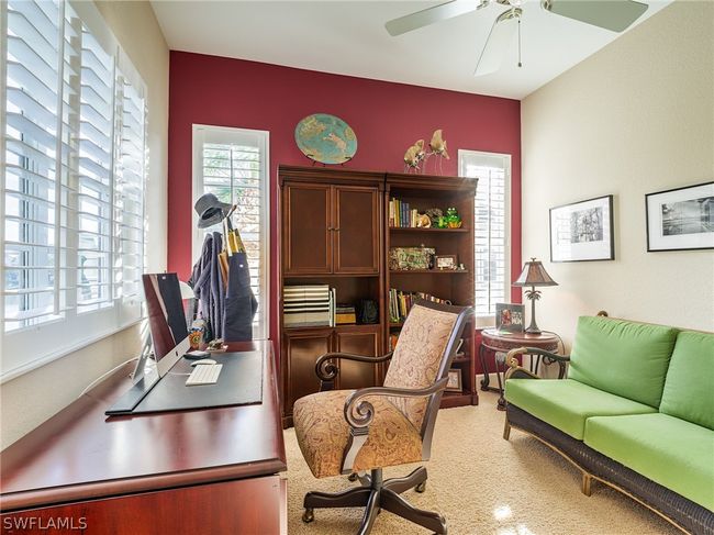 Office area featuring carpet and ceiling fan | Image 22