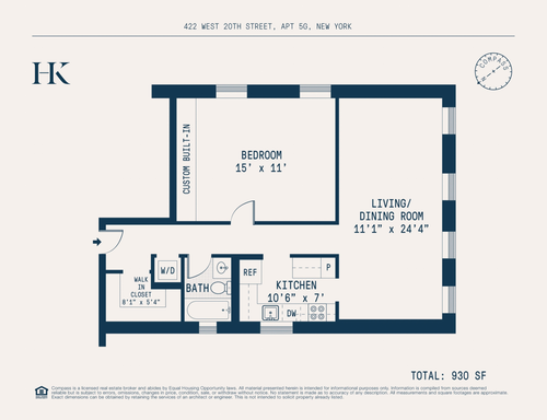 5g-422 W 20th St, New York, NY, 10011-2988 | Card Image