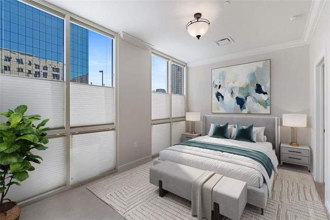 Second bedroom suite with private bathroom. Image shown virtually staged. | Image 6