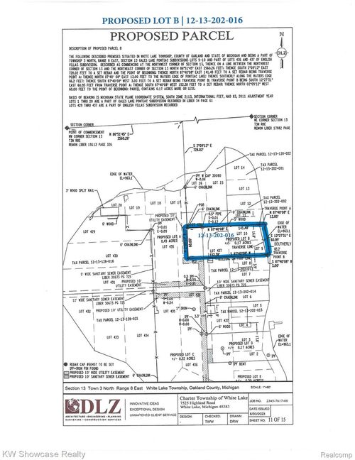 LOT B Gale Island Street, White Lake Charter Township, MI, 48386 | Card Image