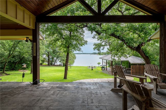 View of lake from back patio | Image 5