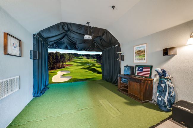 Theater room is a PERFECT space for a golf simulator or for family movie night. Whichever you prefer to enjoy this bonus space wired for sound. Golf Simulator is negotiable to purchase. | Image 27