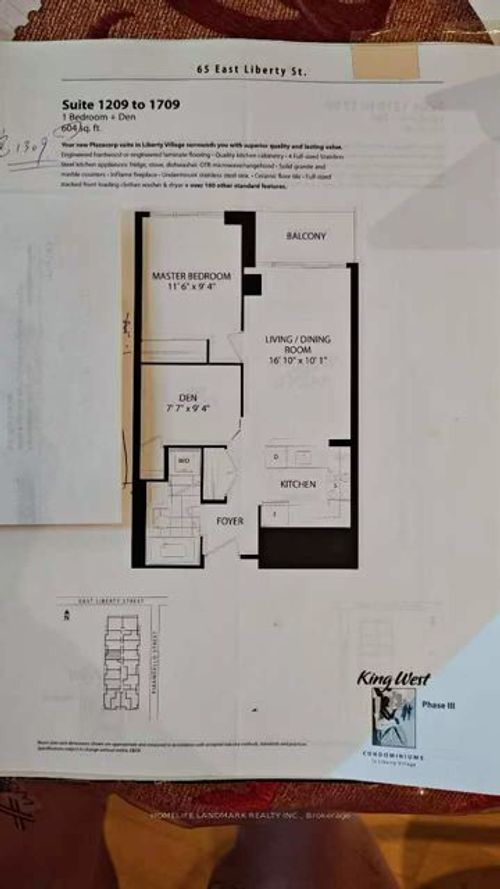 1309-65 E Liberty St, Toronto, ON, M6K3R2 | Card Image
