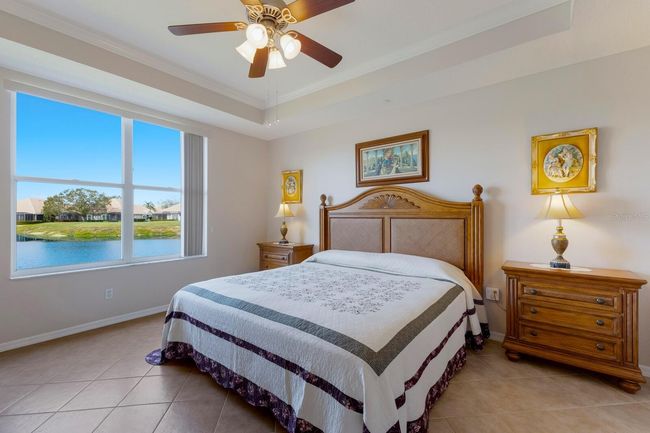 Beautiful water views from the Primary Bedroom | Image 19