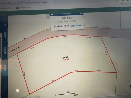 Parcel 2 Ayers Rd, Monson, MA, 01057-9694 | Card Image