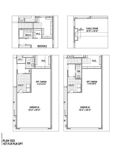 View of front of property featuring a front lawn and a garage | Image 3