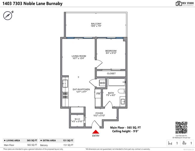 1403 - 7303 Noble Lane, Condo with 1 bedrooms, 1 bathrooms and 1 parking in Burnaby BC | Image 36