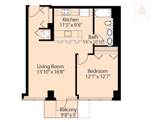 1417-565 Quincy St, Chicago, IL, 60661-2911 | Card Image