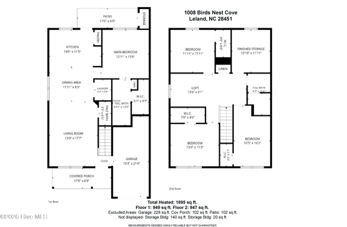 1008 Birds Nest Cv, Leland, NC, 28451-0857 | Card Image