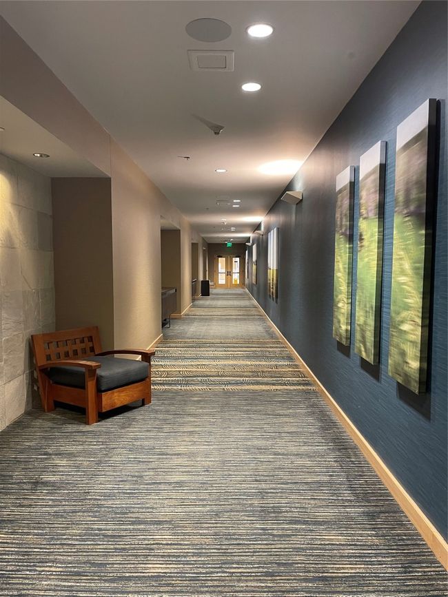 Corridor featuring carpet flooring, baseboards, and recessed lighting | Image 13