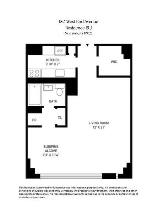 19j-180 W End Ave, New York, NY, 10023-4922 | Card Image