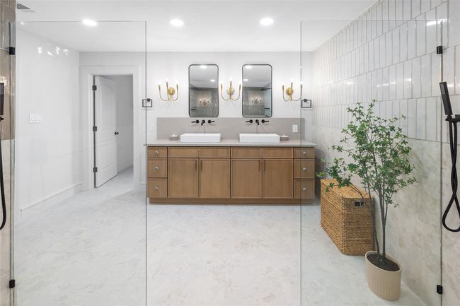 Full bath featuring double vanity and recessed lighting | Image 32