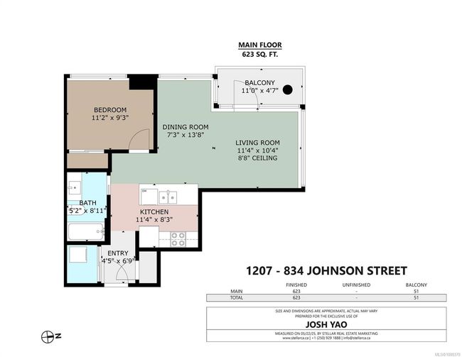 1207 - 834 Johnson St, Condo with 1 bedrooms, 1 bathrooms and 1 parking in Victoria BC | Image 22