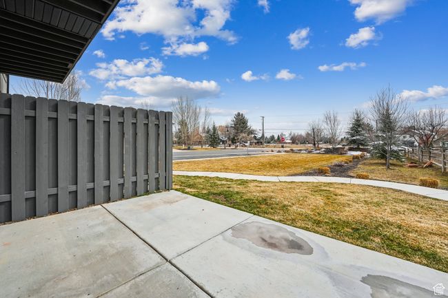View of patio featuring fence | Image 42