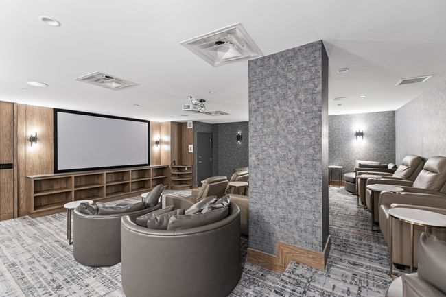 Home theater room featuring visible vents | Image 31