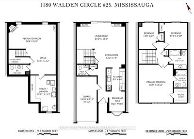 25 - 1180 Walden Cir, Condo with 3 bedrooms, 4 bathrooms and 2 parking in Mississauga ON | Image 3