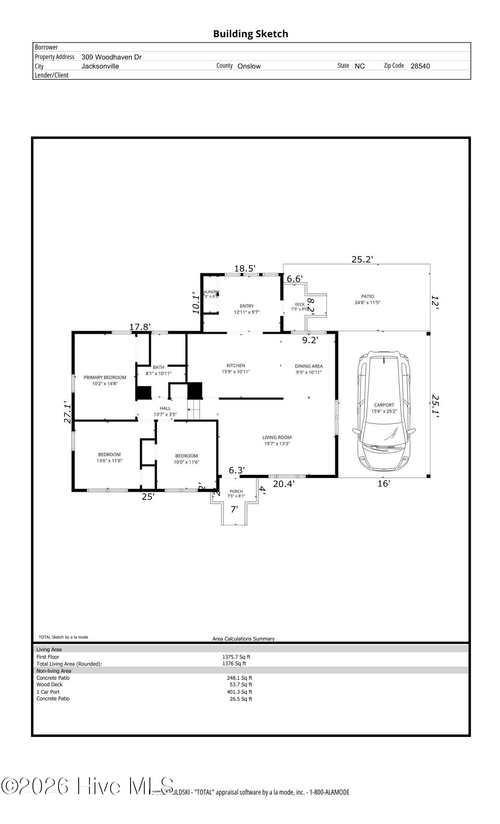 309 Woodhaven Dr, Jacksonville, NC, 28540-6607 | Card Image