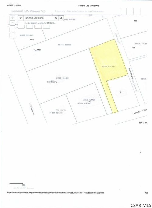Off Scalp Ave At Luther Road, Johnstown, PA, 15904 | Card Image