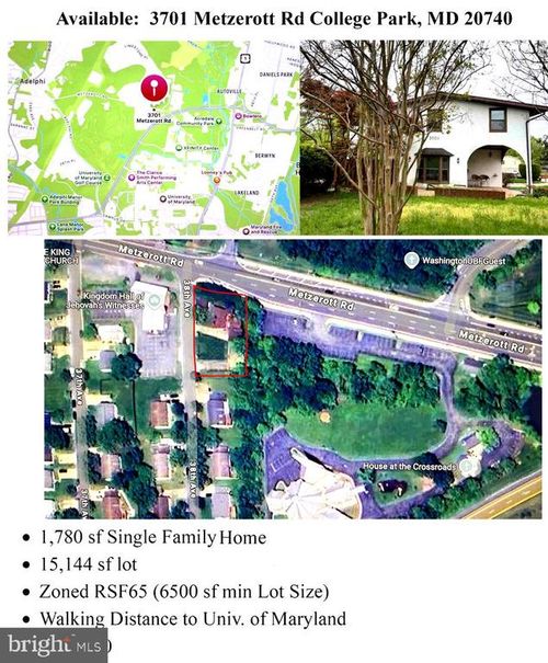 3701 Metzerott Rd, COLLEGE PARK, MD, 20740-4431 | Card Image