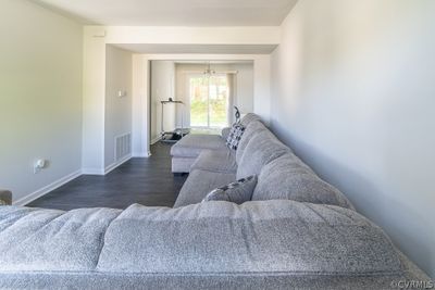 Living room featuring dark wood-type flooring | Image 3