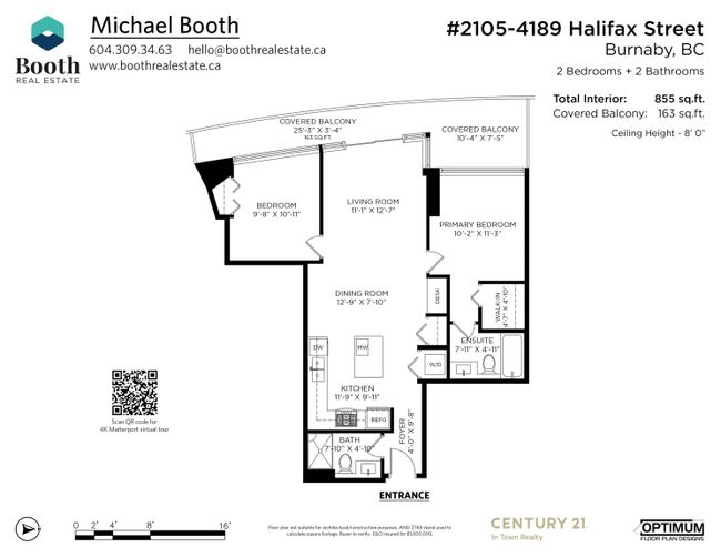 2105 - 4189 Halifax Street, Condo with 2 bedrooms, 2 bathrooms and 1 parking in Burnaby BC | Image 39