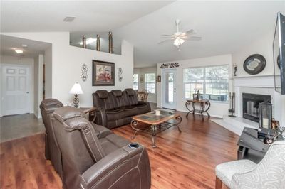 Vaulted ceiling, wood burning fireplace | Image 2