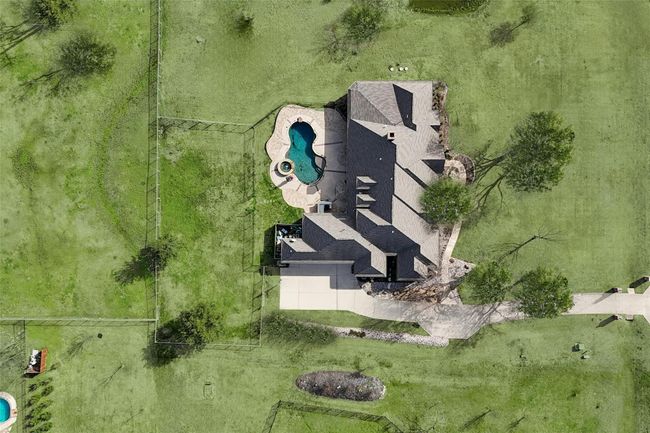 Aerial view looking straight down on the property. | Image 33