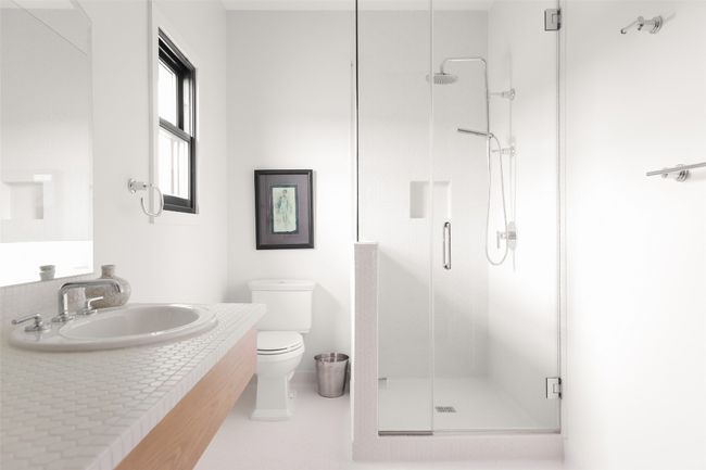 Full bath featuring double vanity, and a walk in shower | Image 28