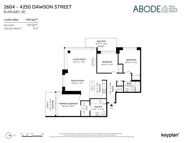 2604 - 4250 Dawson Street, Condo with 3 bedrooms, 2 bathrooms and 2 parking in Burnaby BC | Image 38