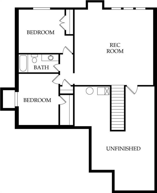 Lower Level Floorplan - 2 bed & 1 full bath with Rec Room and unfinished area for ample storage! Contact Onsite agents for details and customizations today! | Image 31