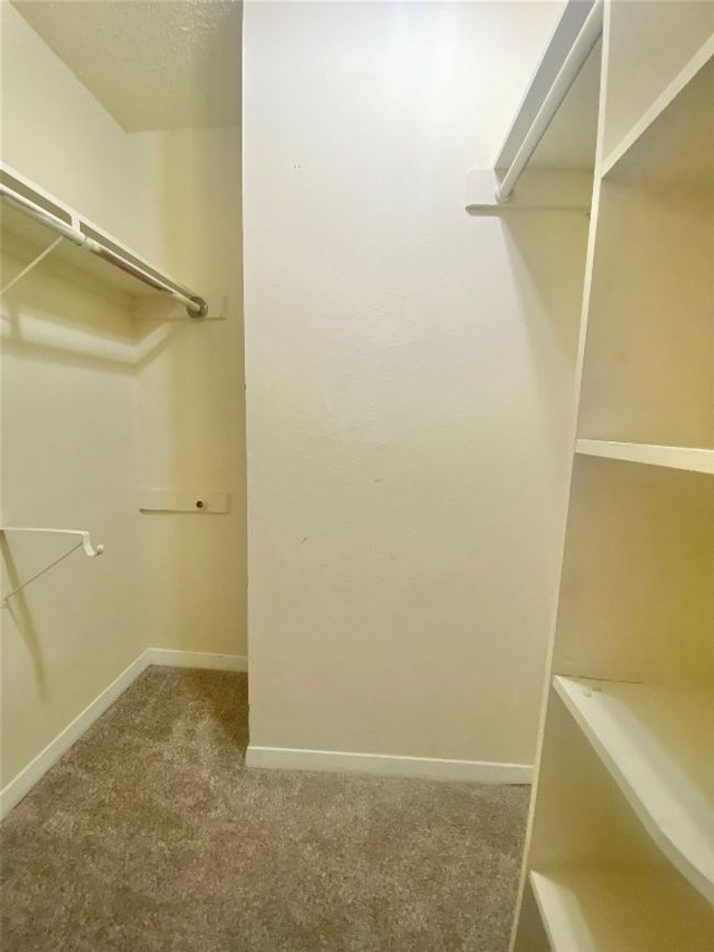 Spacious closet with carpet flooring | Image 9
