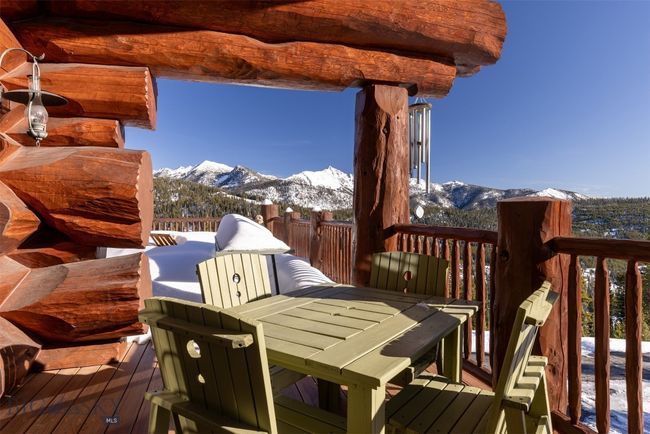 Snow covered deck with amazing views east of the Spanish Peaks. | Image 64