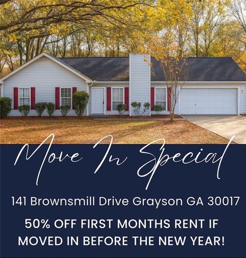 141 Brownsmill Dr, Grayson, GA, 30017-1386 | Card Image