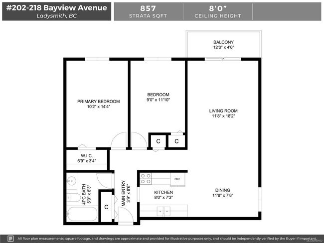 202 - 218 Bayview Ave, Condo with 2 bedrooms, 1 bathrooms and null parking in Ladysmith BC | Image 28