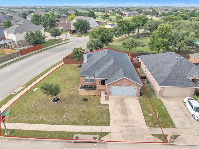 Aerial perspective of suburban area with property boundaries highlighted | Image 31