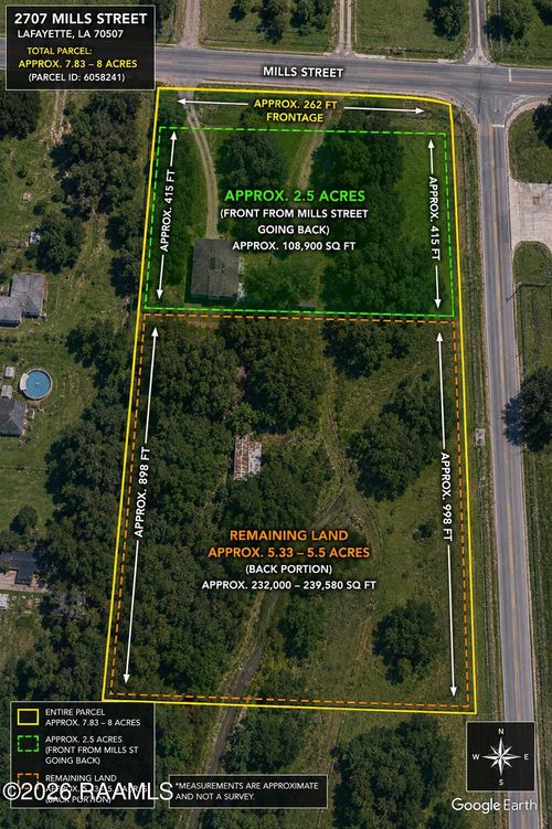 2707 Mills St, Lafayette, LA, 70507-2027 | Card Image