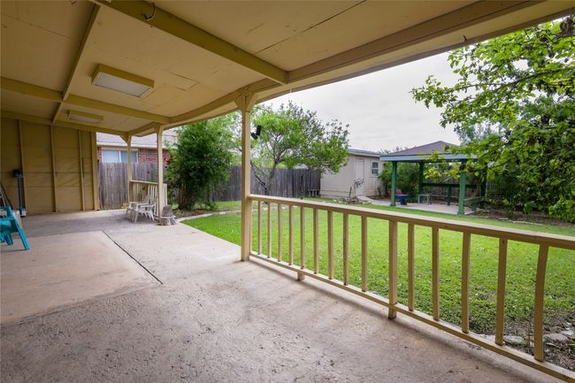 View of patio / terrace featuring a gazebo and fence | Image 20