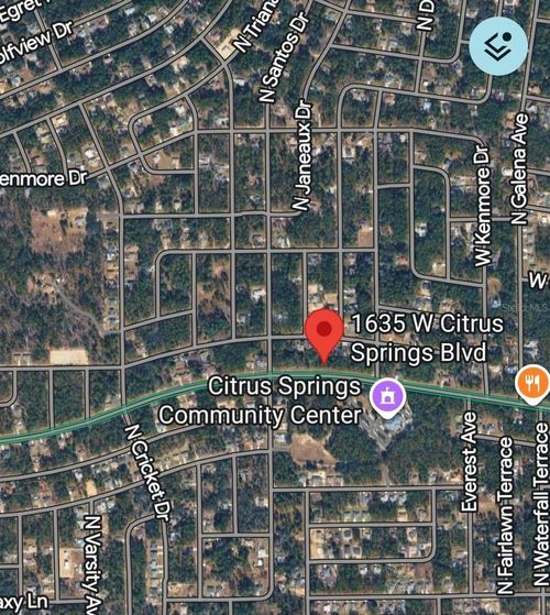 1635 W Citrus Springs Blvd, CITRUS SPRINGS, FL, 34434-7208 | Card Image
