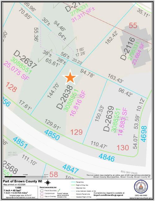 4850 Big Sky, LEDGEVIEW, WI, 54115 | Card Image