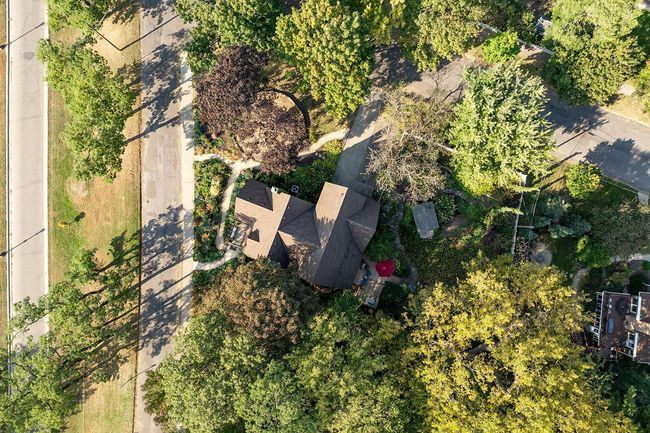 View of building footprint on wooded lot. | Image 37