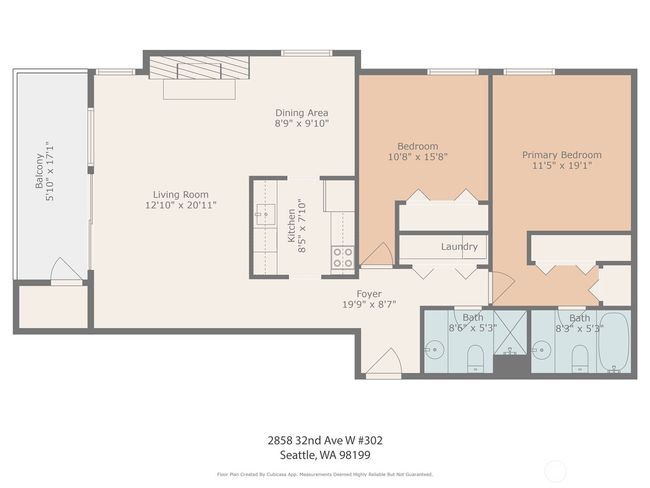 APT-302 - 2858 32 Nd Ave W, Condo with 2 bedrooms, 2 bathrooms and 1 parking in Seattle WA | Image 27