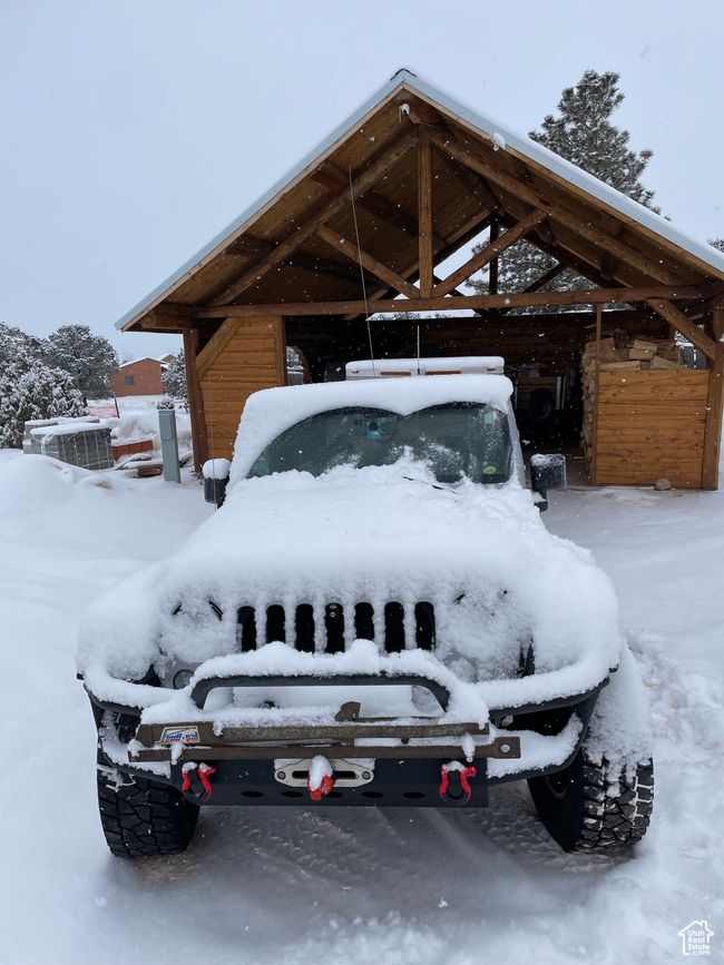 View of snow covered parking | Image 104