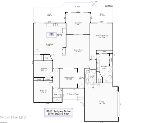 8812 Sedgley Dr, Wilmington, NC, 28412-3355 | Card Image