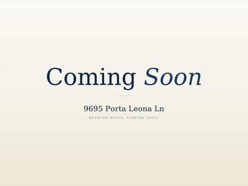 9695 Porta Leona Ln, Boynton Beach, FL, 33472-2775 | Card Image
